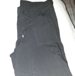 Black straight leg pant